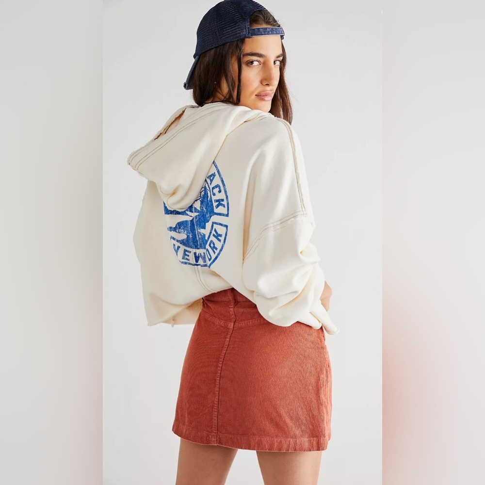 Free People  Ray Cord  Mini Skirt - Picture 3 of 8